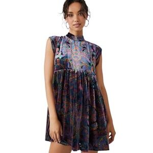 free people sunshine of love mini dress Free People Women's Sunshine of Love Mini Long Sleeve Dress